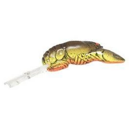 Rebel Deep Teeny Wee Craw - 1-1/2" - Chartreuse/Brown Back