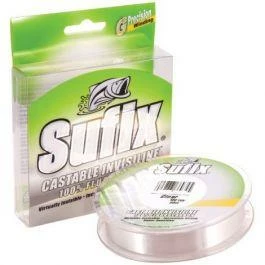 Sufix Castable Invisiline™ 100% Fluorocarbon - Clear - 100 Yds.