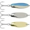 South Bend Kastaway Trophy - 1/8 Oz. - Chrome, Brass, Blue - 3 Pack