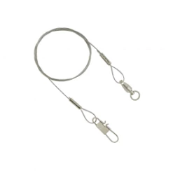 South Bend Nylon-Coated Steel Leaders With Ball Bearing Snap Swivel - 6"